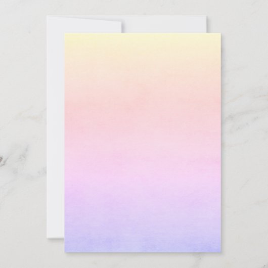 かわいい寝ているスロー 赤ちゃんの夏のベイビーシャワー 招待状 (裏面)