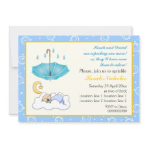 かわいい寝ている赤ちゃん男の子 青と黄色のスパークル