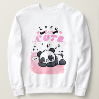 かわいい寝てるパンダのゆるカワイイTシャツ スウェットシャツ