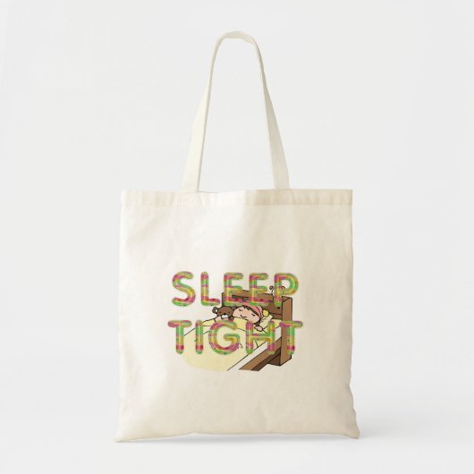 かわいい寝るスローガンTシャツ トートバッグ (正面)