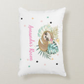 かわいい寝るナマケモノ,星,プリンセス アクセントクッション (正面(垂直))