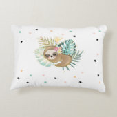 かわいい寝るナマケモノ,星,プリンセス アクセントクッション (裏面)