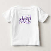 かわいい寝る天才ワードアート ベビーTシャツ (裏面)