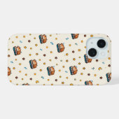 かわいい寝猫の「眠りが先」スマホケース iPhone 15ケース (裏面横)