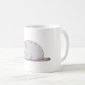 かわいい寝猫デザイン コーヒーマグカップ (正面右)