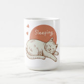 かわいい寝猫 コーヒーマグカップ (中央)