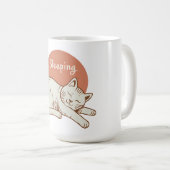 かわいい寝猫 コーヒーマグカップ (正面右)
