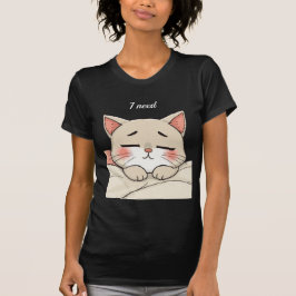 かわいい寝猫 私は眠い カワイイアート Tシャツ