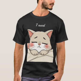 かわいい寝猫 私は眠い カワイイアート Tシャツ