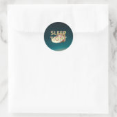かわいい寝言Tシャツ ラウンドシール (バッグ)