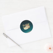 かわいい寝言Tシャツ ラウンドシール (封筒)