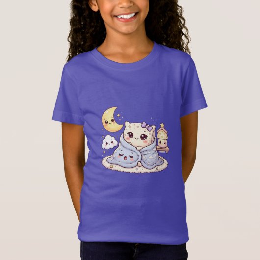 かわいい寝顔の仲間たち キッズTシャツ Tシャツ (正面)