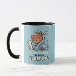 かわいい寝顔 邪魔しないで 眠ってます マグカップ