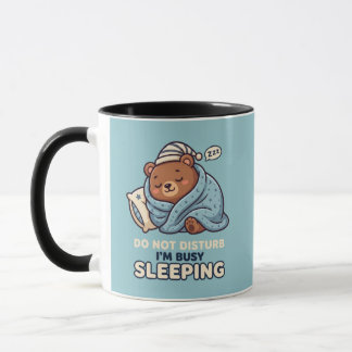 かわいい寝顔 邪魔しないで 眠ってます マグカップ