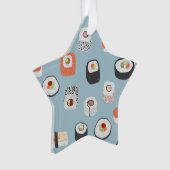 かわいい寿司にぎり転が巻き オーナメント (正面)