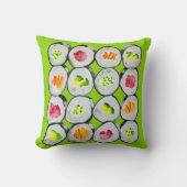 かわいい寿司イラストレーションアート クッション (正面)