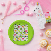 かわいい寿司イラストレーションアート ペーパープレート (パーティー)