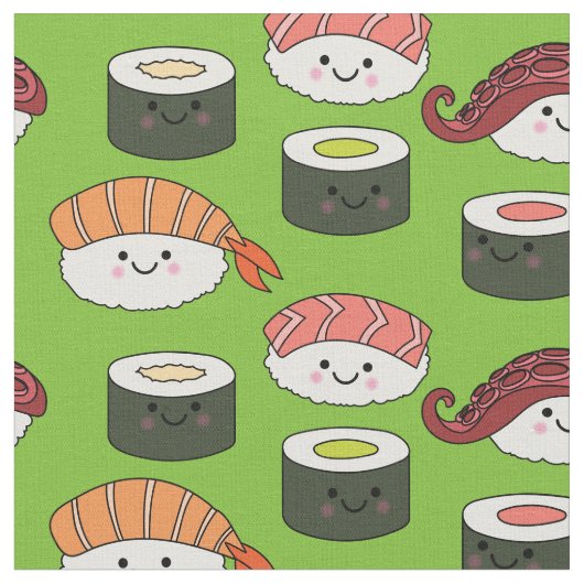 かわいい寿司キッズかわいいズの漫画 ファブリック (クローズアップ)