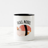 かわいい寿司ラバーのコーヒーマグ ツートーンマグカップ (中央)