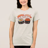 かわいい寿司ラブ トライブレンドTシャツ (正面)