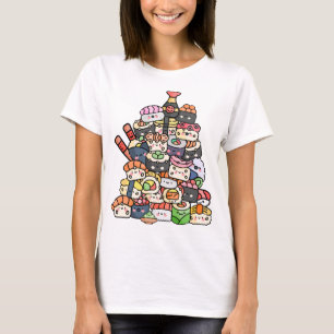 かわいい寿司塔 Tシャツ