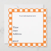 かわいい寿司好きのパーティー 招待状 (裏面)