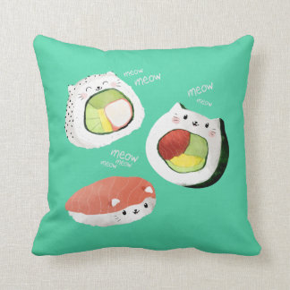 かわいい寿司猫 クッション