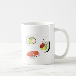 かわいい寿司猫 コーヒーマグカップ