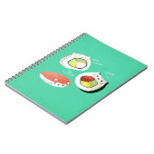 かわいい寿司猫 ノートブック (左側)