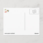 かわいい寿司猫 ポストカード (裏面)