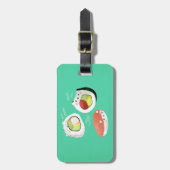 かわいい寿司猫 ラゲッジタグ (正面縦)