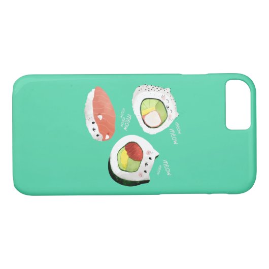 かわいい寿司猫 Case-Mate iPhoneケース (裏面(横))