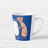 かわいい寿司飯の仲間の漫画 カフェラテマグ (右)