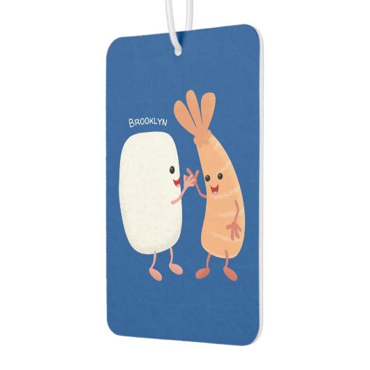 かわいい寿司飯の仲間の漫画 カーエアーフレッシュナー (左)