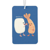 かわいい寿司飯の仲間の漫画 カーエアーフレッシュナー (裏面)