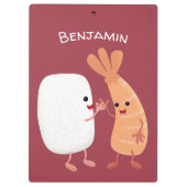 かわいい寿司飯の仲間の漫画 クリップボード (裏面)