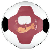 かわいい寿司飯の仲間の漫画 サッカーボール (回転)