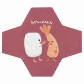 かわいい寿司飯の仲間の漫画 サッカーボール (フラット)