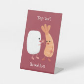 かわいい寿司飯の仲間の漫画 台座サイン (正面)