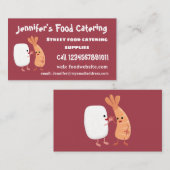 かわいい寿司飯の仲間の漫画 名刺 (正面/裏面)