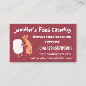 かわいい寿司飯の仲間の漫画 名刺 (正面)