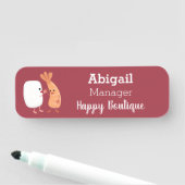 かわいい寿司飯の仲間の漫画 名札 (インサイチュ)