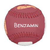 かわいい寿司飯の仲間の漫画 野球ボール (裏面)