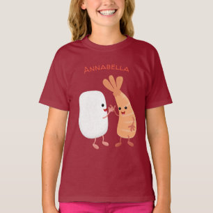かわいい寿司飯の仲間の漫画 Tシャツ