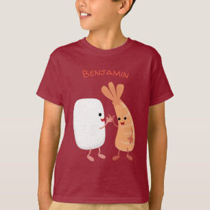 かわいい寿司飯の仲間の漫画 Tシャツ