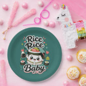 かわいい寿司 ごはんごはんベイビー ペーパープレート (パーティー)