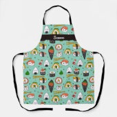 かわいい寿司 エプロン (正面)