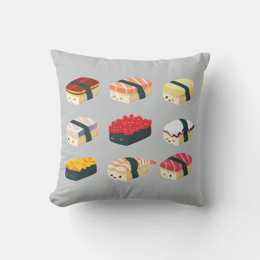 かわいい寿司 クッション (正面)