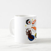 かわいい寿司 コーヒーマグカップ (正面左)