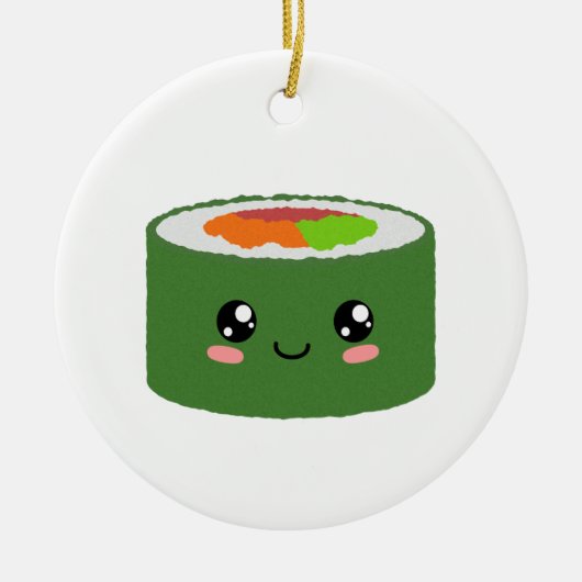 かわいい寿司 セラミックオーナメント (正面)
